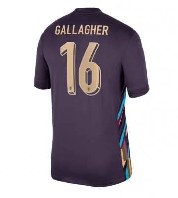 England Conor Gallagher #16 Udebanetrøje EM 2024 Kort ærmer